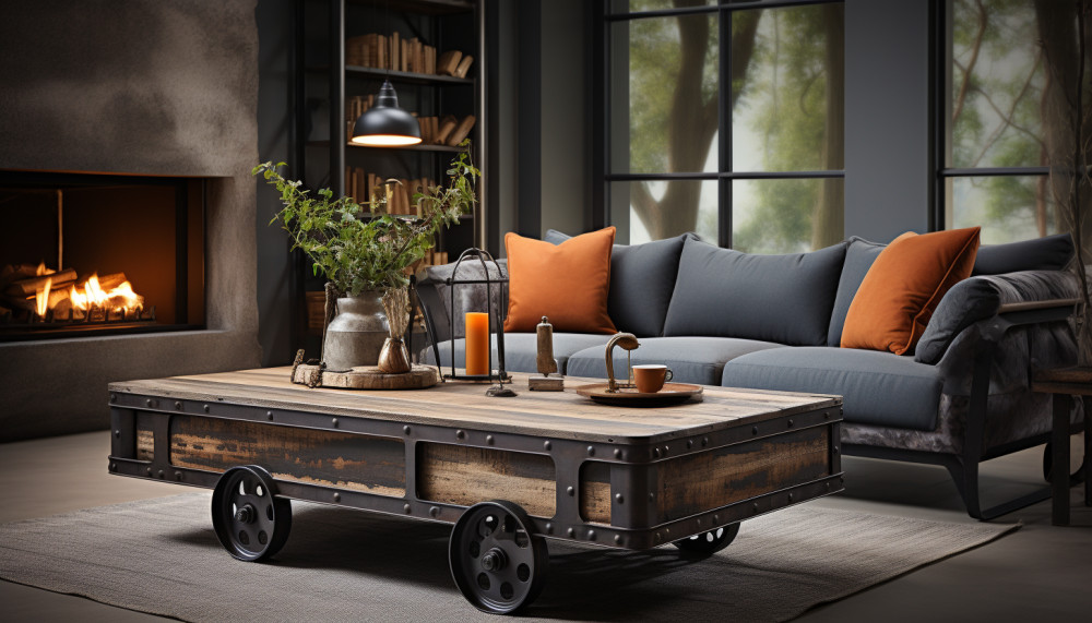 Divers - Tables basses industrielles : parfaites pour un loft et plus